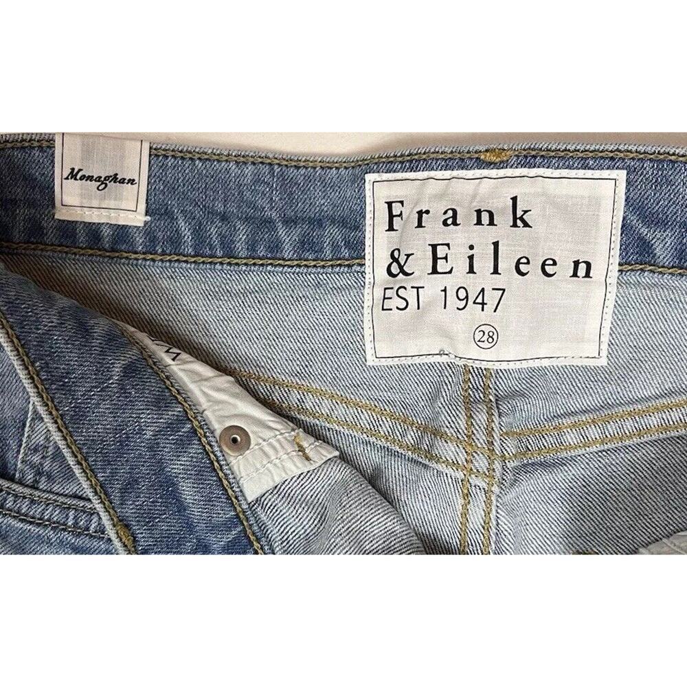 Frank & Eileen Monaghan Jeans High Rise Button Fly Raw Hem Womens Size 28 - Picture 6 of 12